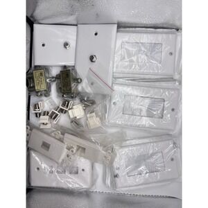 GC Electronics White Wall Plates, Outlet Covers, 2-Way Splitters 32-3018